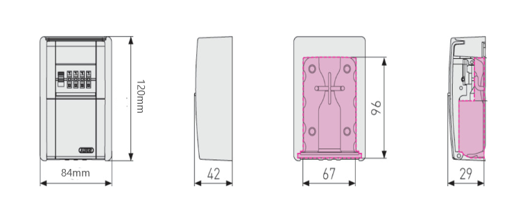 Κλειδοθήκη AIRBNB 787 KeyGarage με LED ABUS